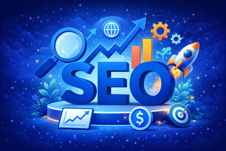 Search engine optimization services for improving website rankings and organic traffic