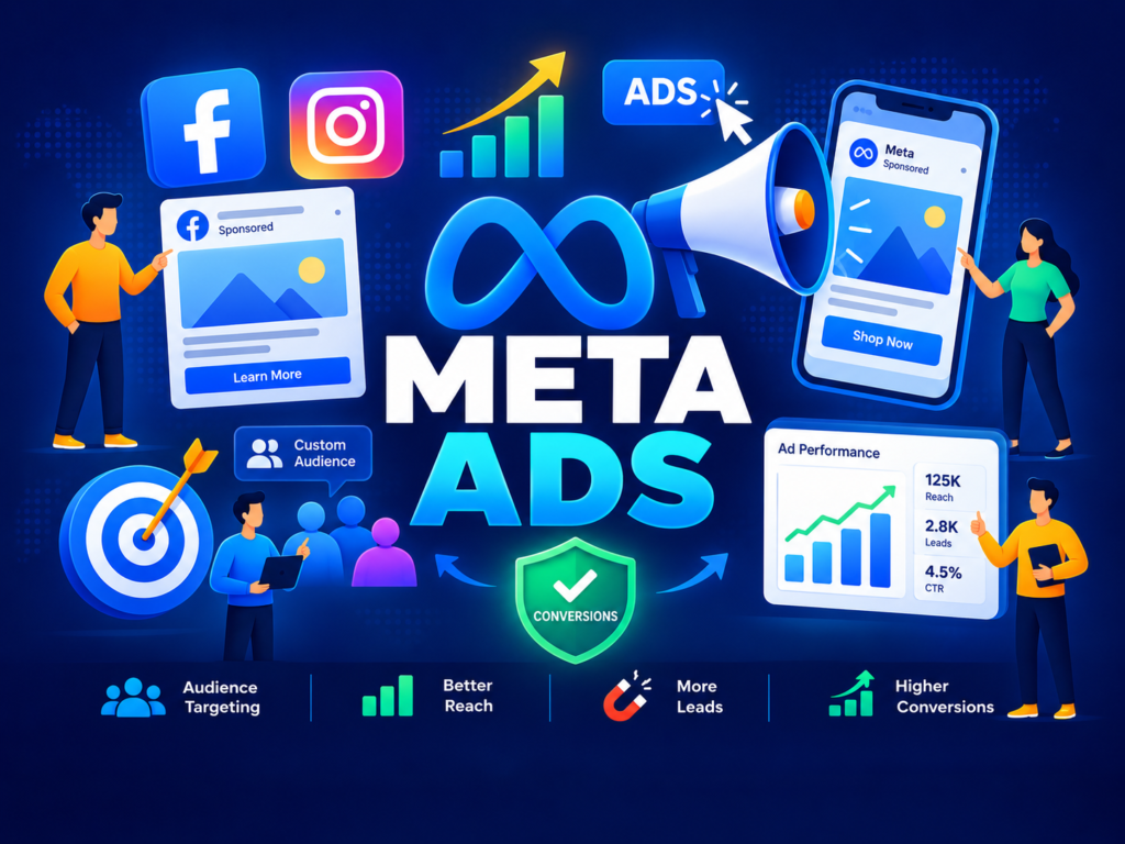 Meta Ads services for Facebook and Instagram advertising campaigns